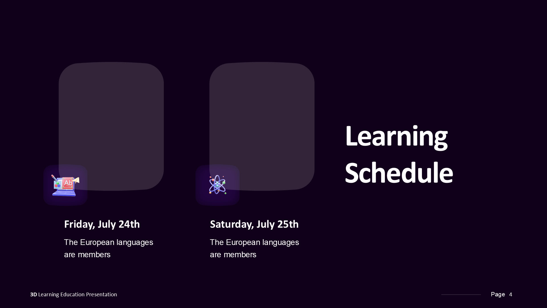 3D Learning Dark slide 4